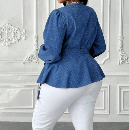 Petaluxe V-Neck Top - Image 3