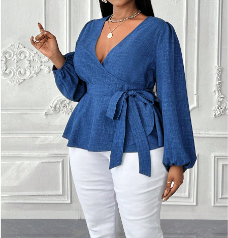 Petaluxe V-Neck Top - Image 4