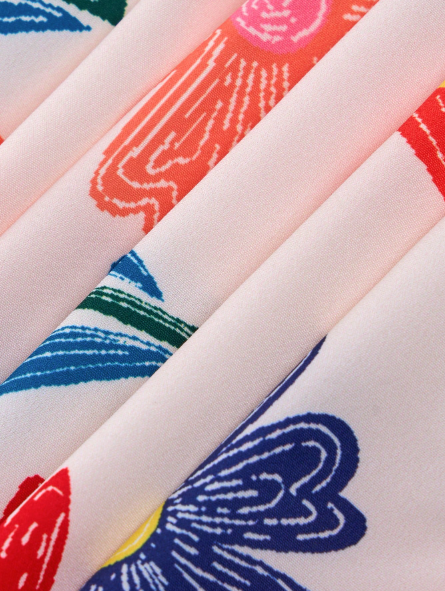 Petal Whispers Bat Sleeve Blouse - Image 5