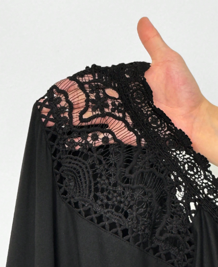 Elegant Lace Stand Collar Blouse - Image 5