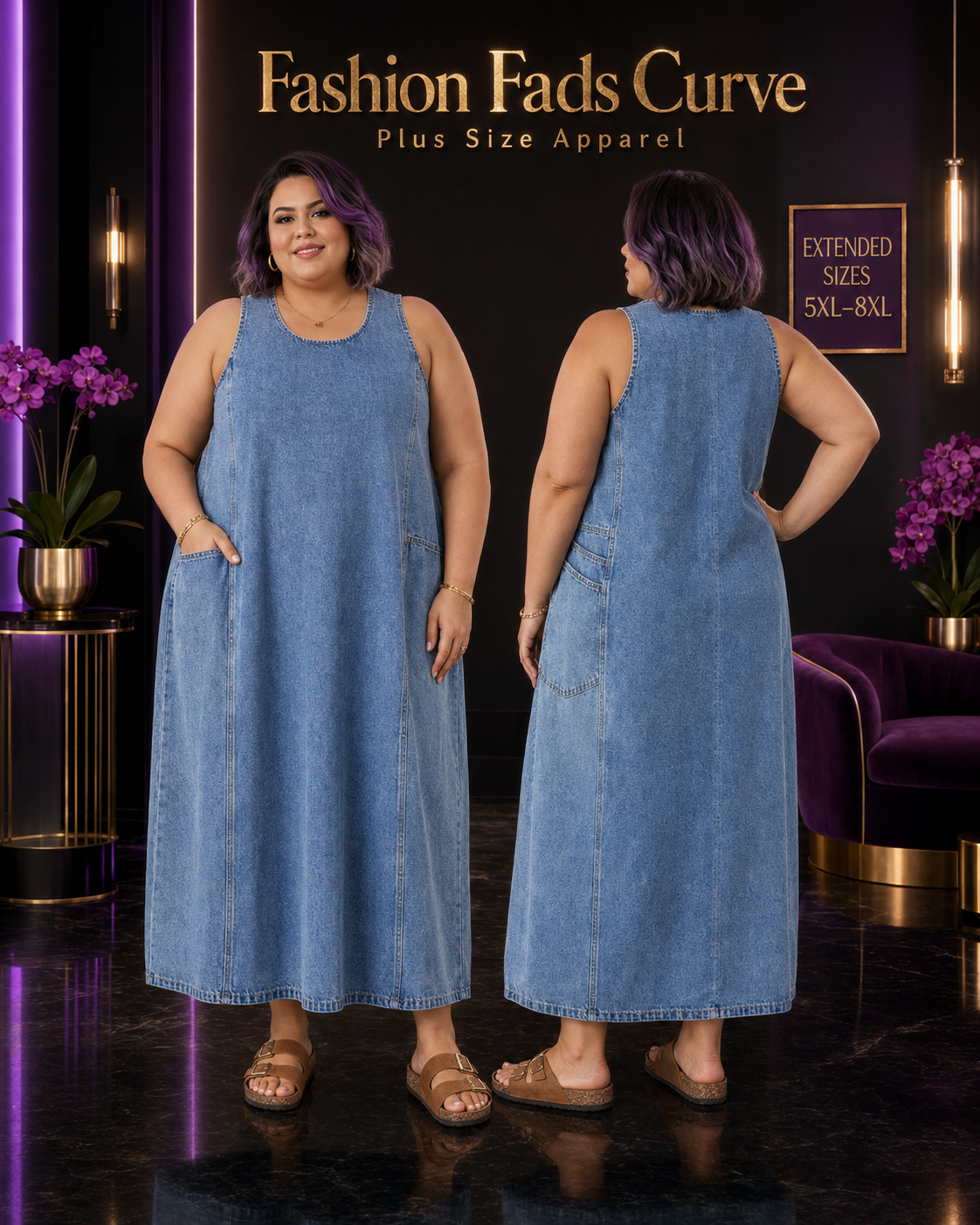 Everyday Ease Denim Shift Dress